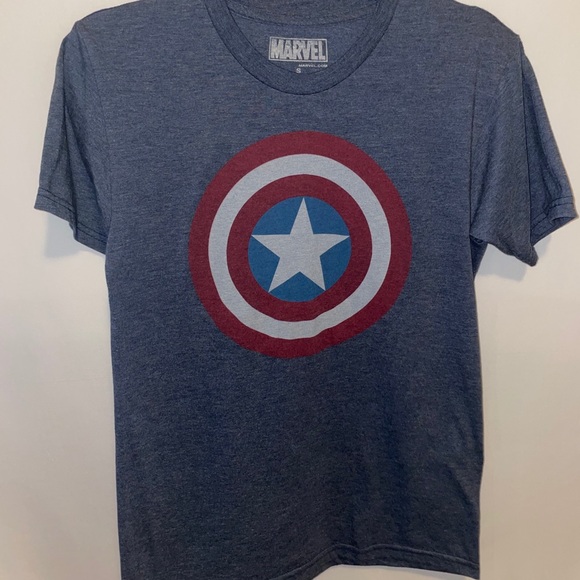 Marvel | Shirts | Marvel Captain America Symbol Shirt S | Poshmark